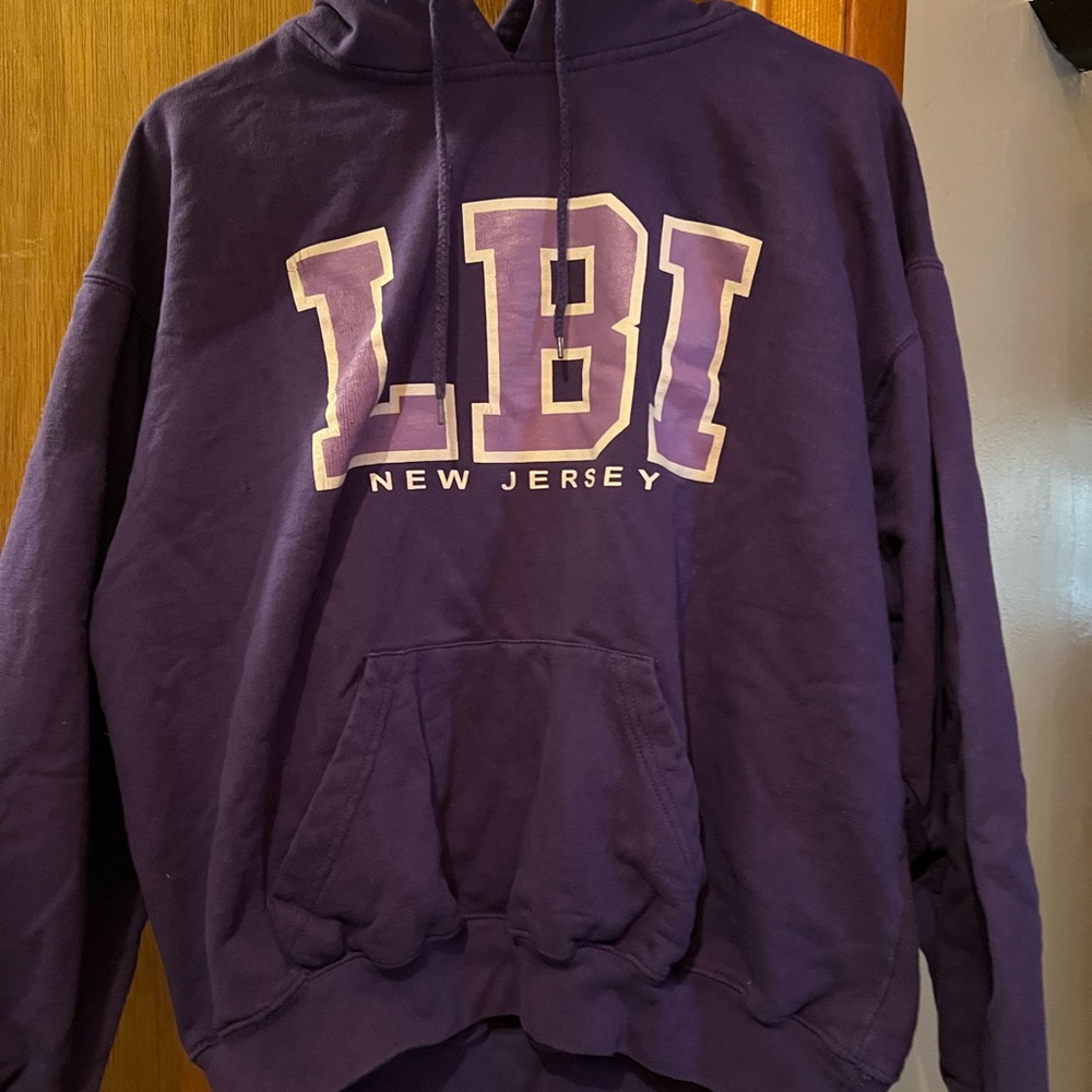 LBI New Jersey Purple Hoodie